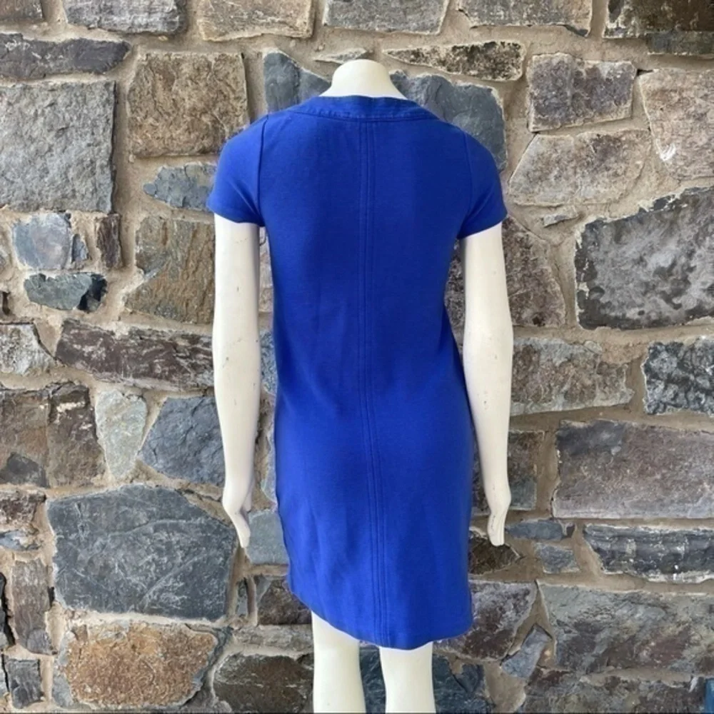 Boden Ottoman Dress Kelly Blue Knit Short Sleeve